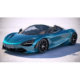 3D McLaren 720S Spider 2019